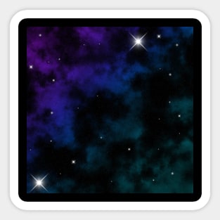 Dark Galaxy Pattern Sticker